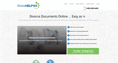 Desktop Screenshot of divorcehelp123.com